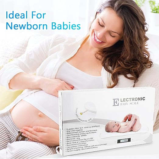 3-in-1 Digital Baby Scale with LCD Display – Weighs Infants, Pets