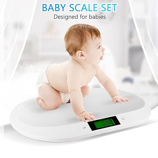 3-in-1 Digital Baby Scale with LCD Display – Weighs Infants, Pets
