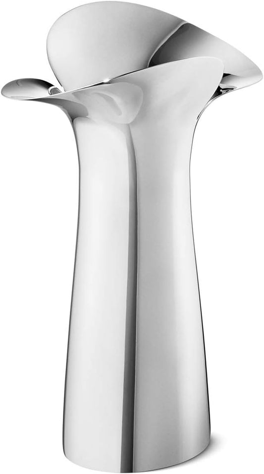 Bloom Botanica Mini Vase – 6" Stainless Steel, Mirror Polished