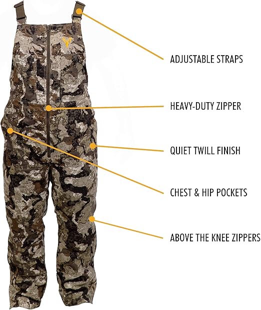 HOT SHOT Youth Insulated Camo Hunting Overalls – Veil XL