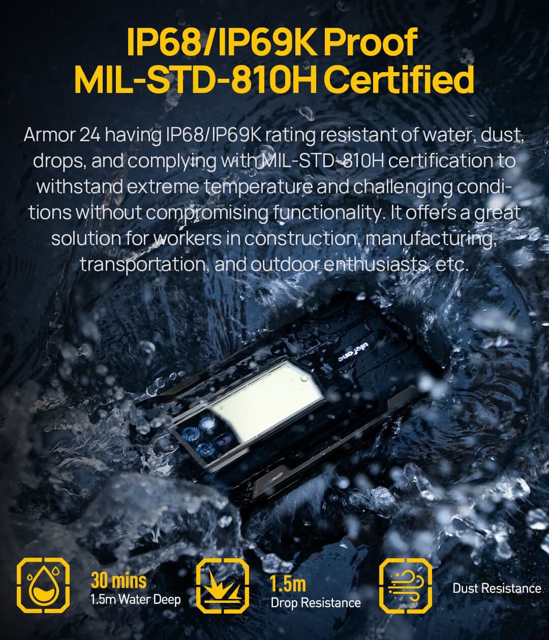ARMOR 24 RUGGED SMARTPHONE