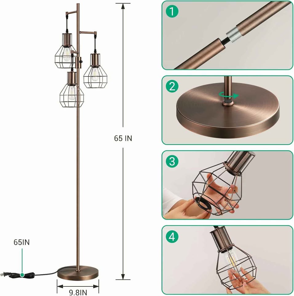 EDISHINE Dimmable Floor Lamp
