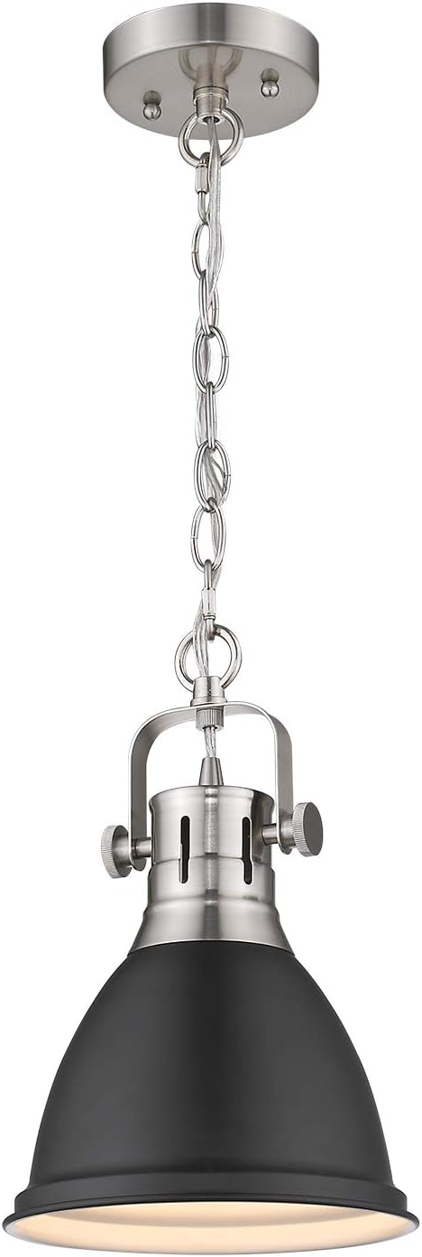 Emliviar 1-Light Pendant Light – Black Brushed Nickel