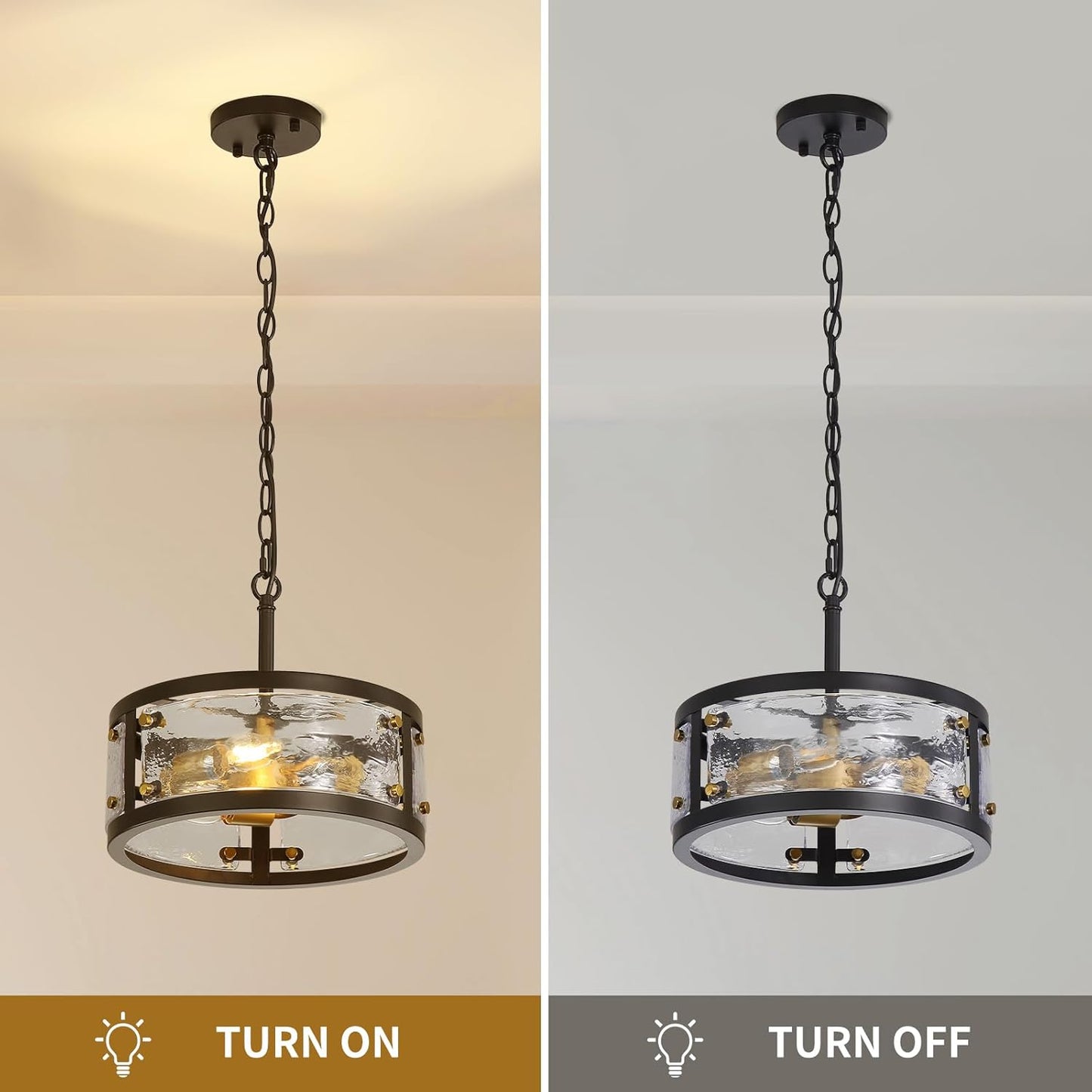Farmhouse Drum Chandelier