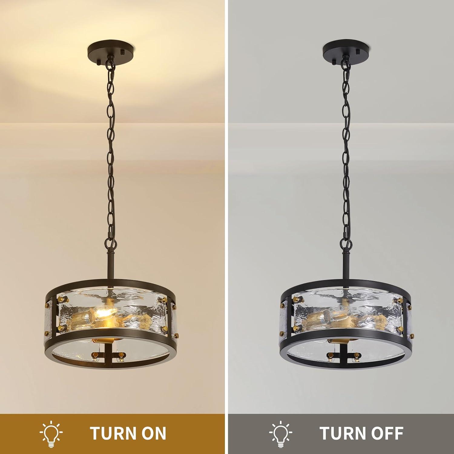 Farmhouse Drum Chandelier