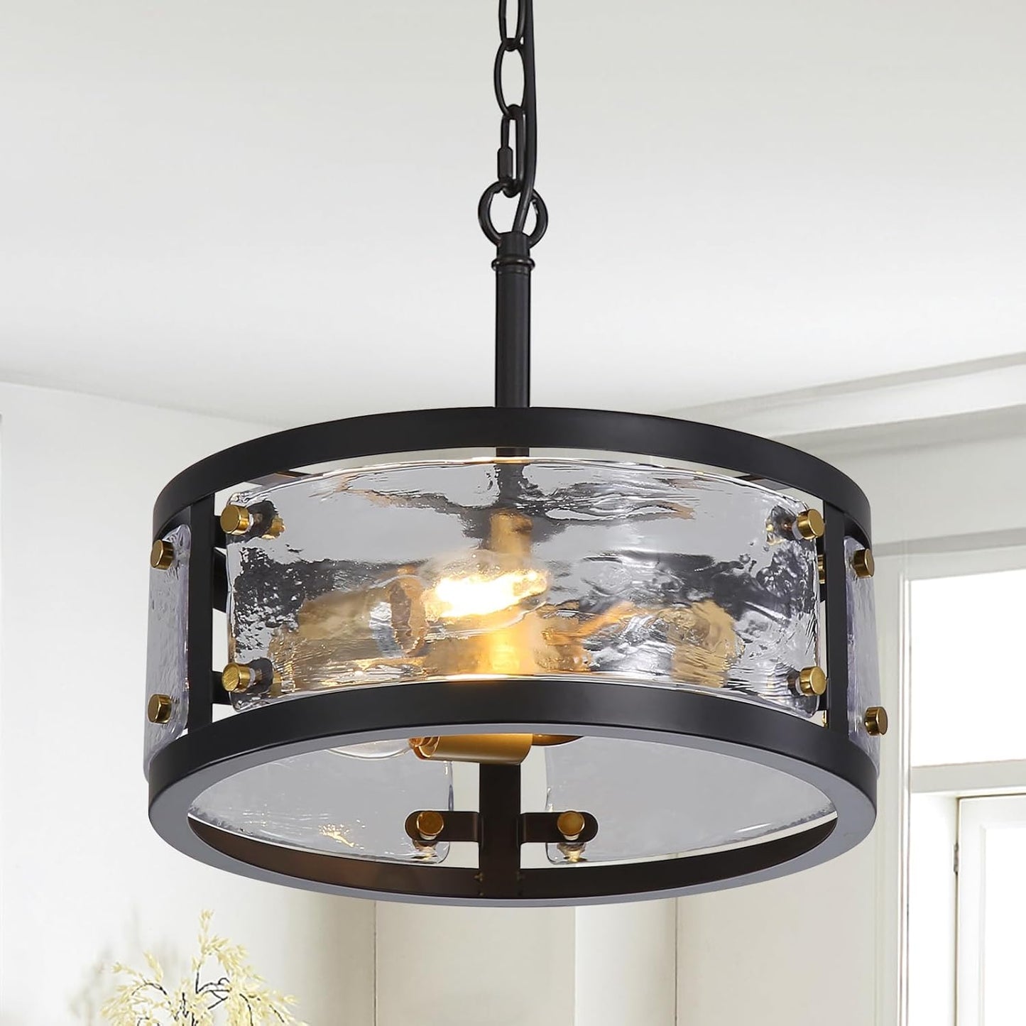 Farmhouse Drum Chandelier