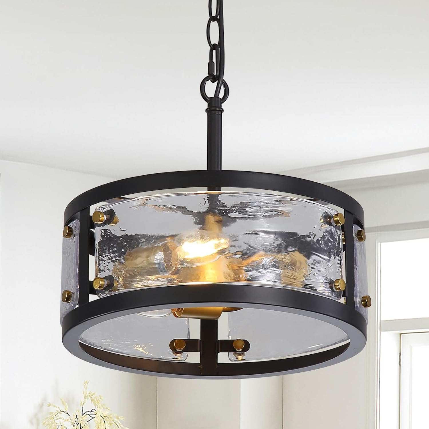 Farmhouse Drum Chandelier