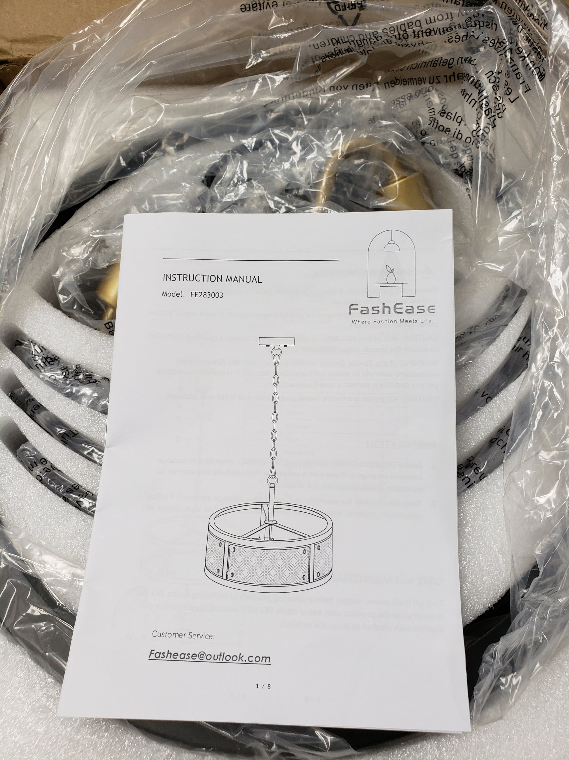 Farmhouse Drum Chandelier