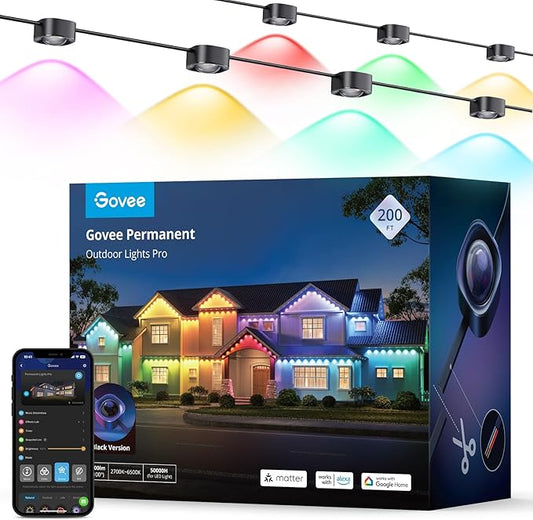 Govee Permanent Outdoor Lights Pro - 200ft (white version)