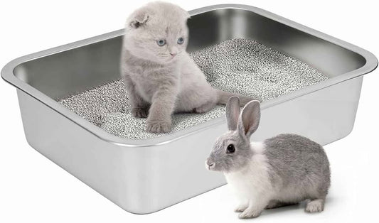 IKITCHEN Stainless Steel Cat Litter Box