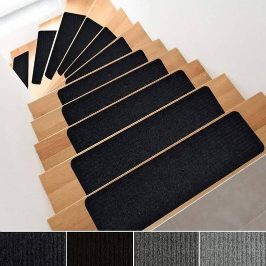 Indoor Outdoor Non-Slip Stair Treads, Set of 14