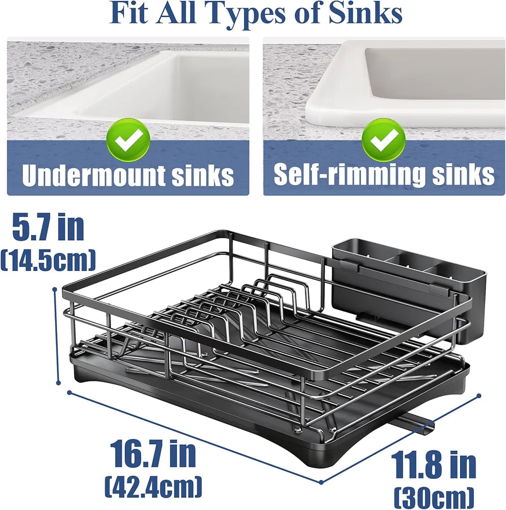 Large Dish Rack with Drainboard