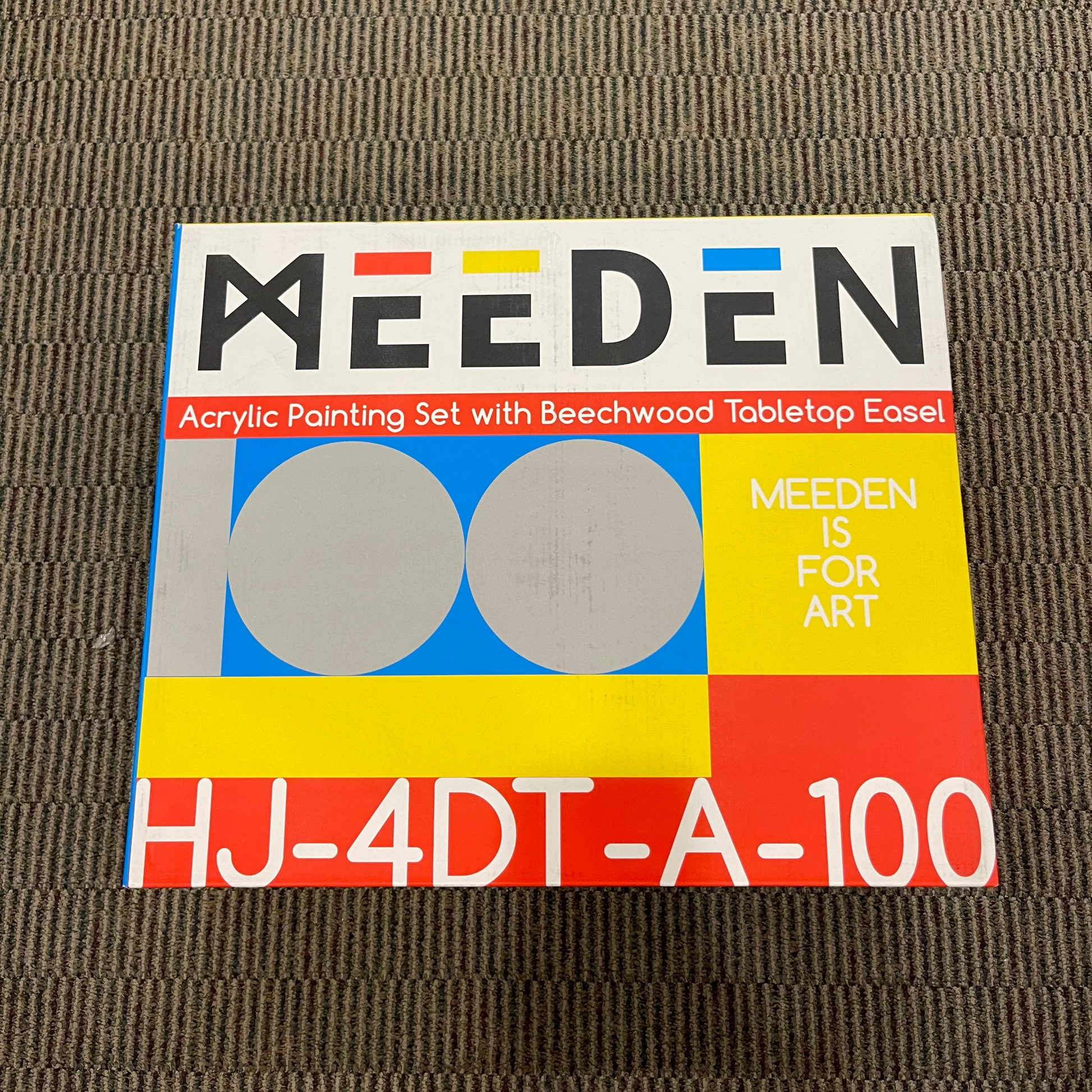 MEEDEN Acrylic Painting Set with Beechwood Tabletop Easel