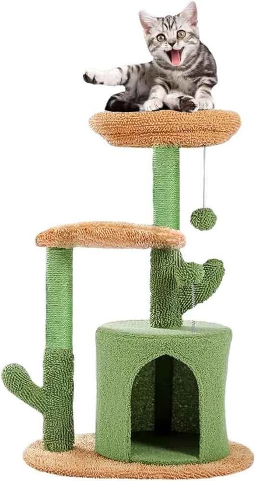 Mumoo 32" Cat Tree Tower – Green