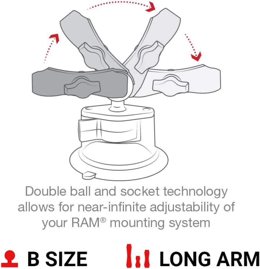 RAM Mounts X-Grip Large Phone Mount with Twist-Lock Suction Base