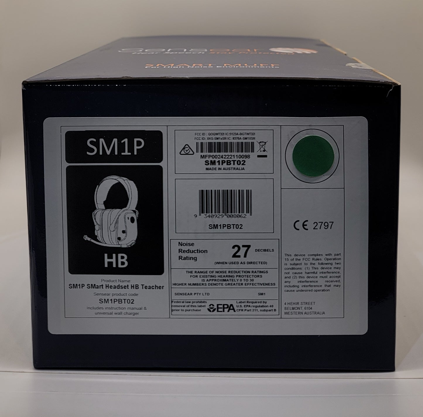 Sensear SM1PBT02 SmartGroup Teacher Headset – Transmit-Only, Headband Style