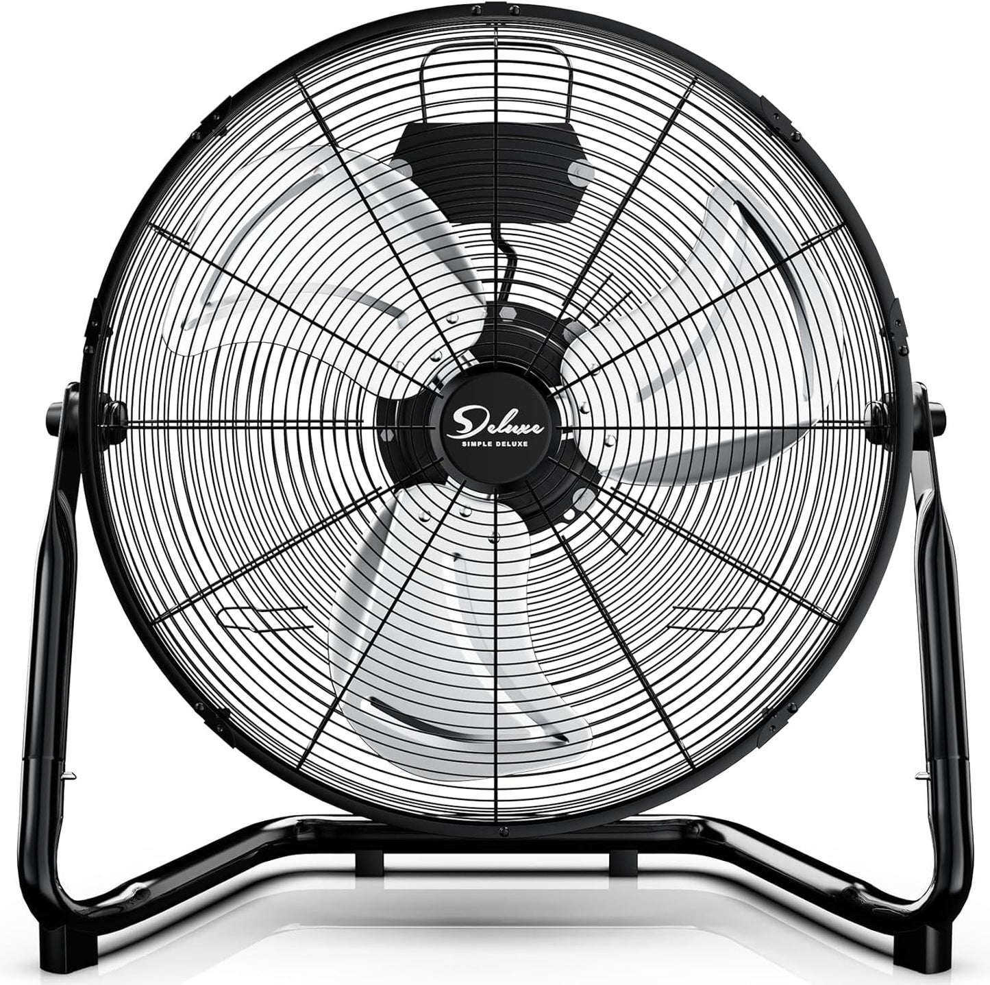 Simple Deluxe 12" Heavy Duty Metal Floor Fan – 3 Speed