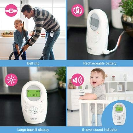VTech Digital Audio Baby Monitor – 1 Parent Unit, Nightlight