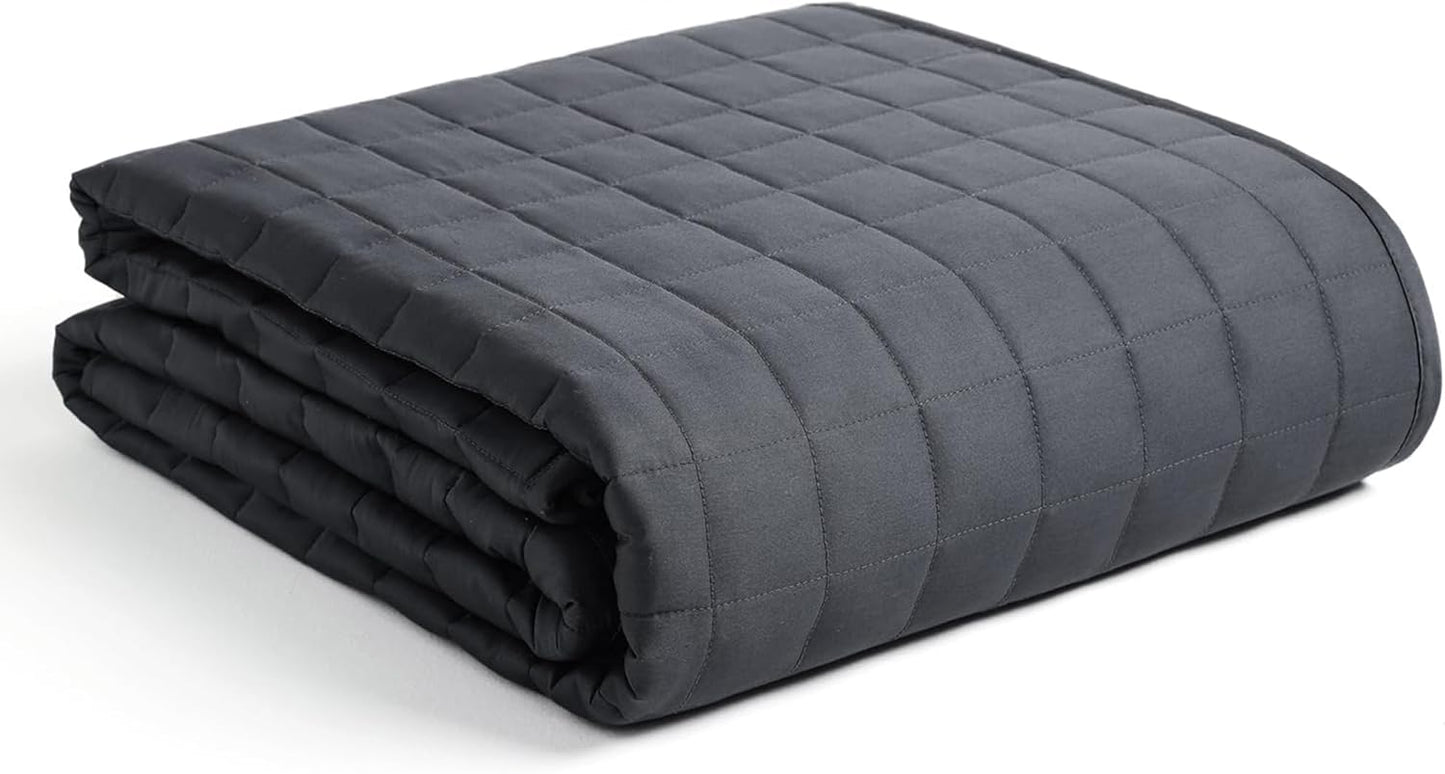YnM 17lbs Weighted Blanket – 60x80 Inches, Dark Grey