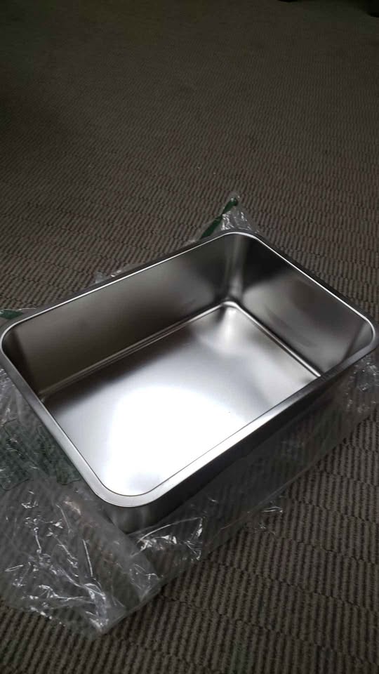 ZuHucpts Stainless Steel Cat Litter Box