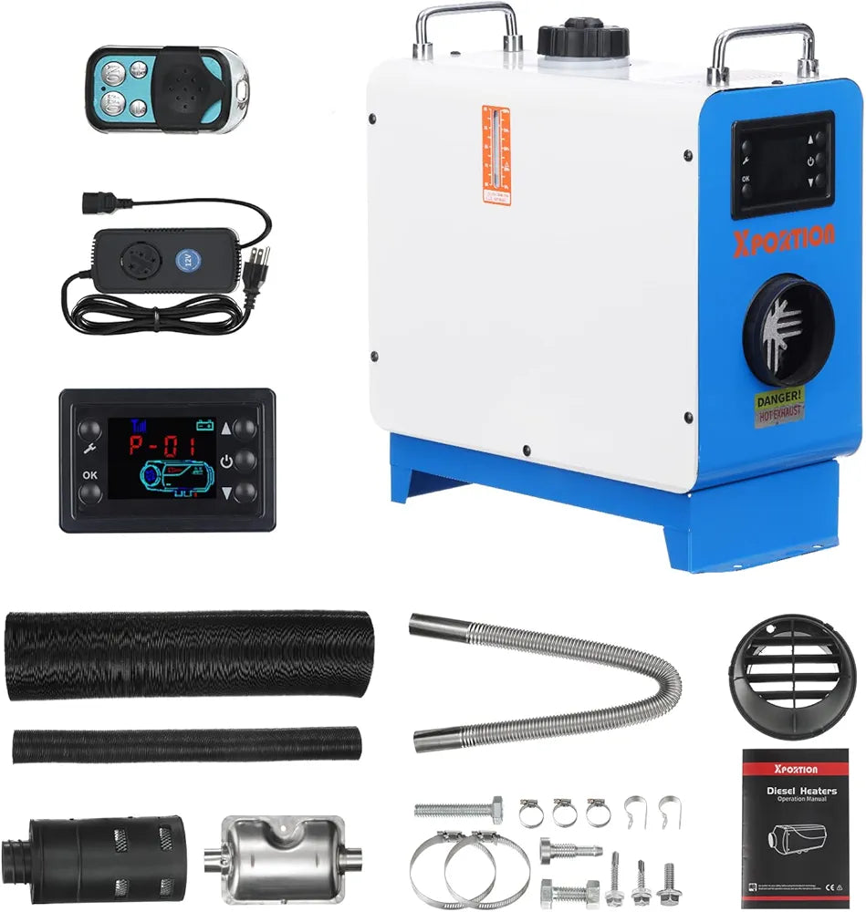 Diesel Heater 8.3KW, All-in-One Portable Blue Diesel Air Heater
