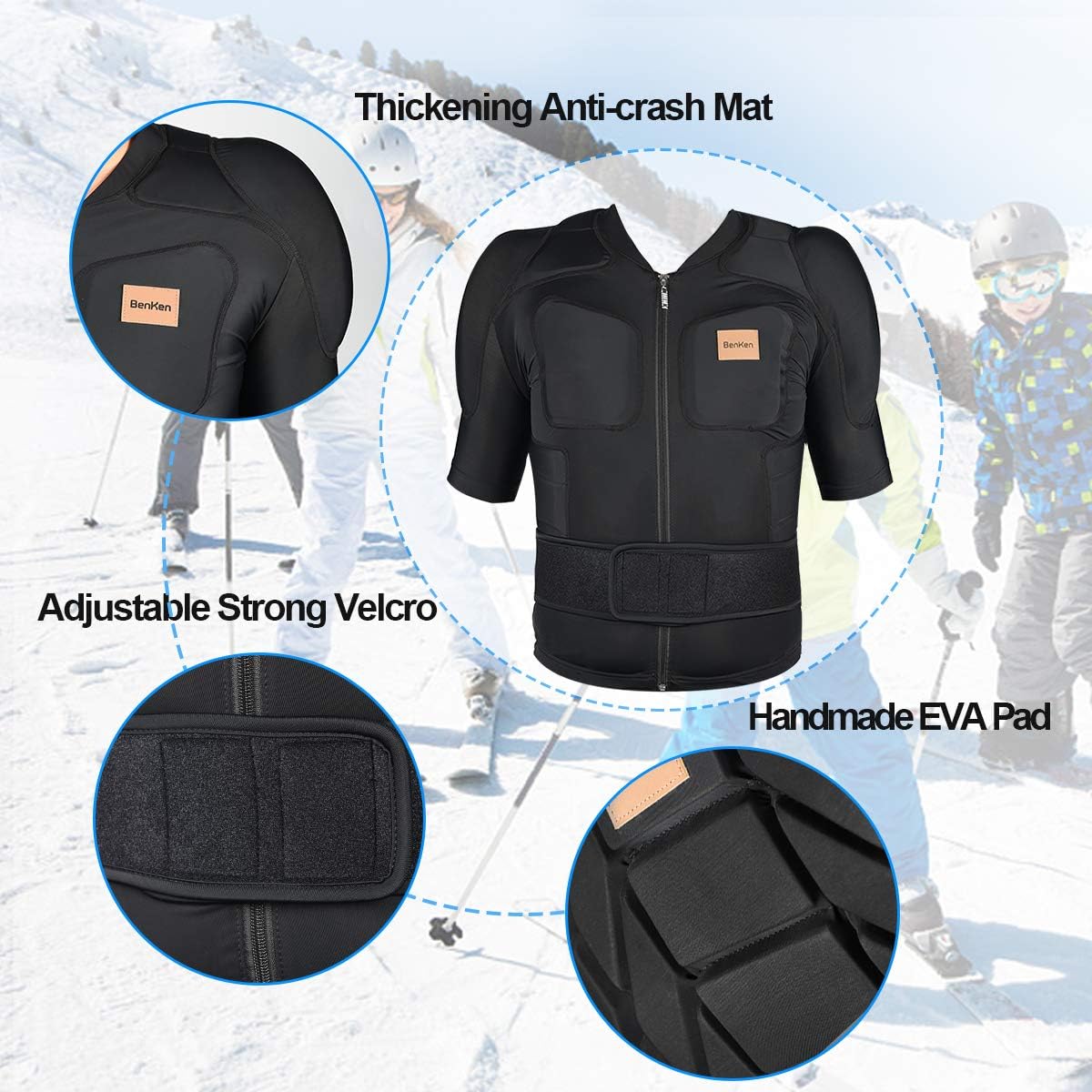 BenKen Outdoor Anti-Collision Protective Gear Unisex Full Body Armor Protector Professional Outdoor Action Sports Protector
XL