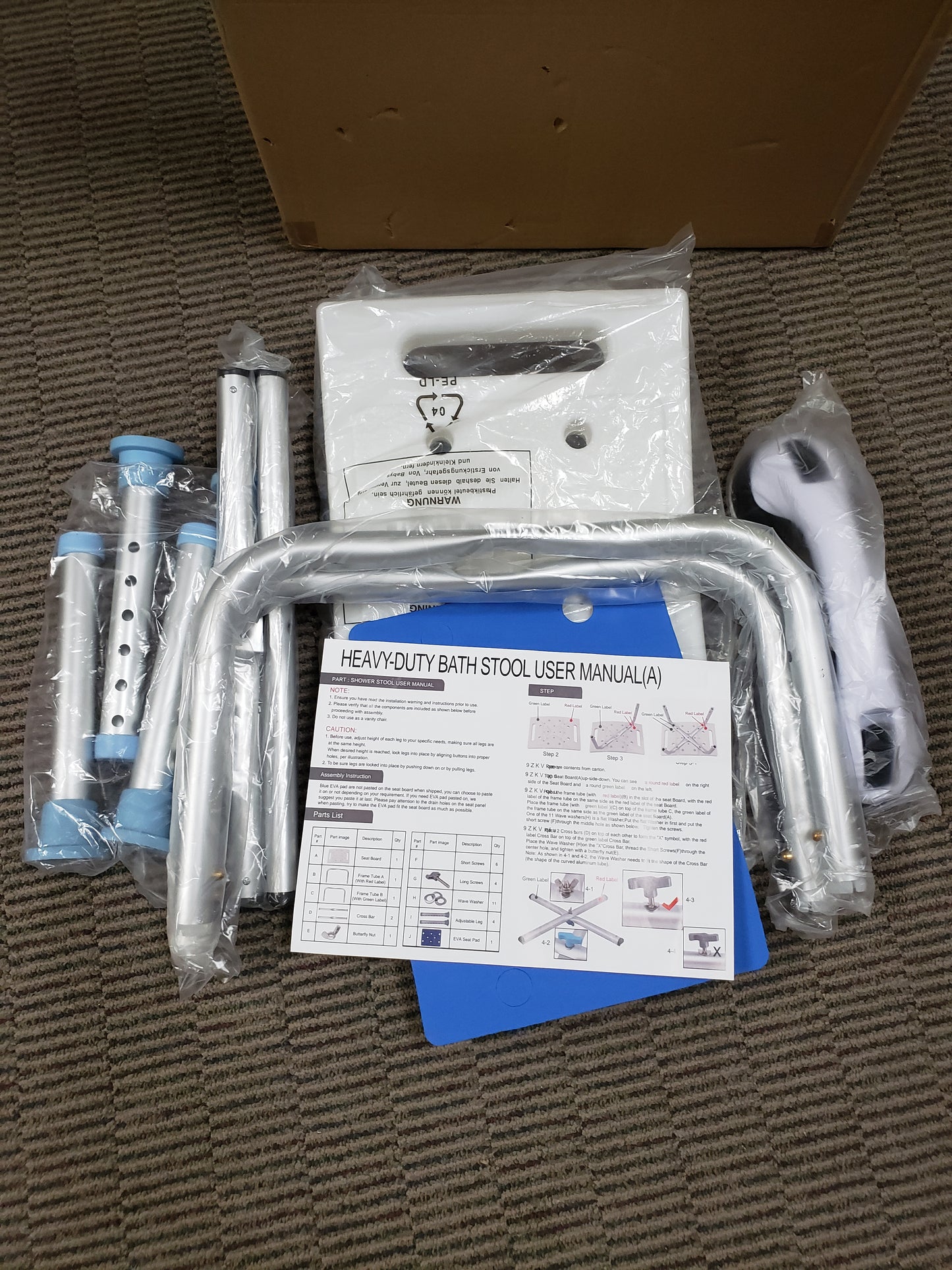 Shower Stool Heavy Duty 500Lbs