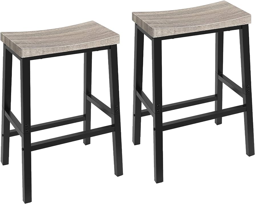 HOOBRO Bar Stools, Set of 2 Bar Chairs,