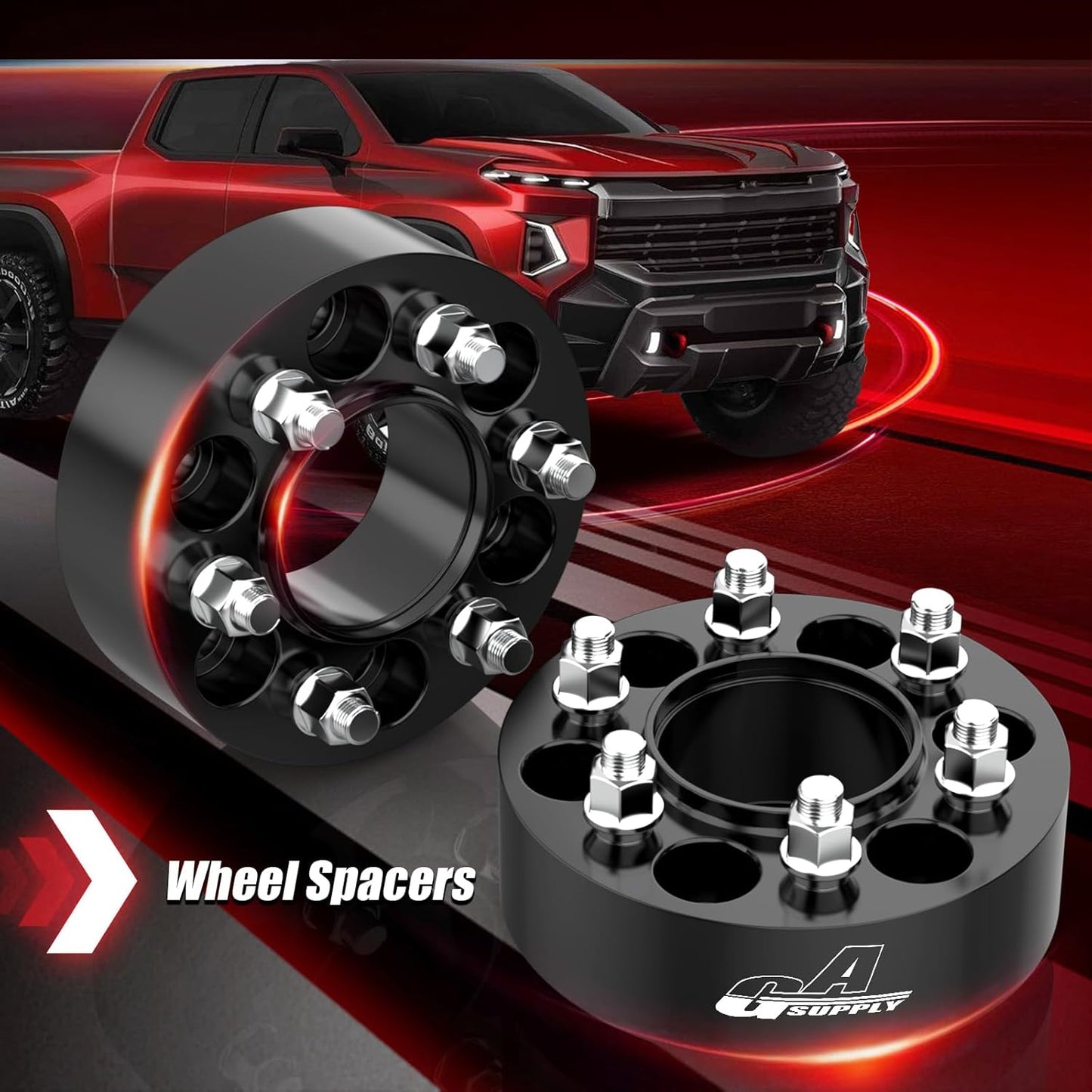 GAsupply 6x5.5 Wheel Spacers 2 inch (50mm),