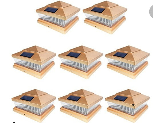 iGlow 8 Pack Copper Outdoor Garden 6 x 6