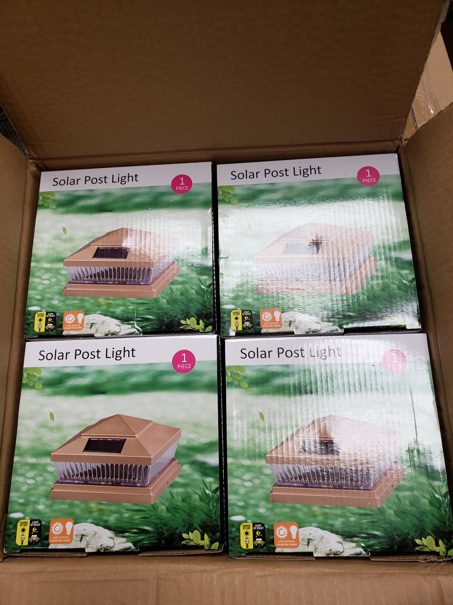 iGlow 8 Pack Copper Outdoor Garden 6 x 6