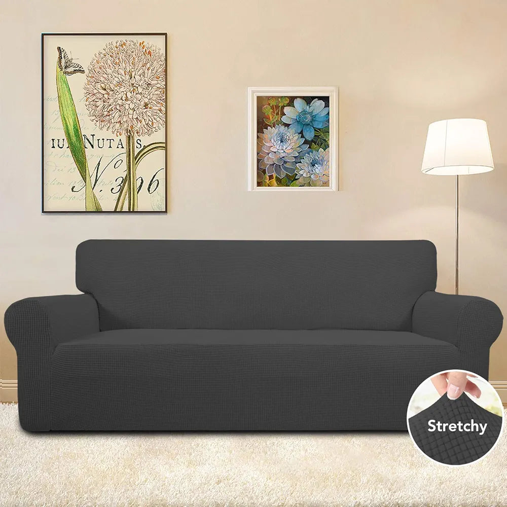 Stretch Sofa Slipcover Couch Sofa Cover Furniture Protector Soft with Elastic Bottom