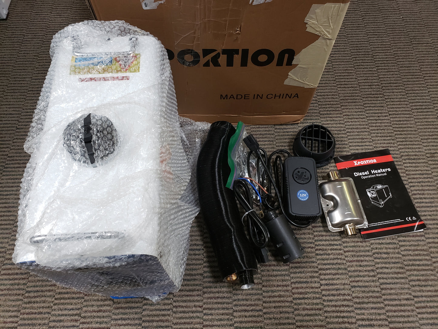 Diesel Heater 8.3KW, All-in-One Portable Blue Diesel Air Heater