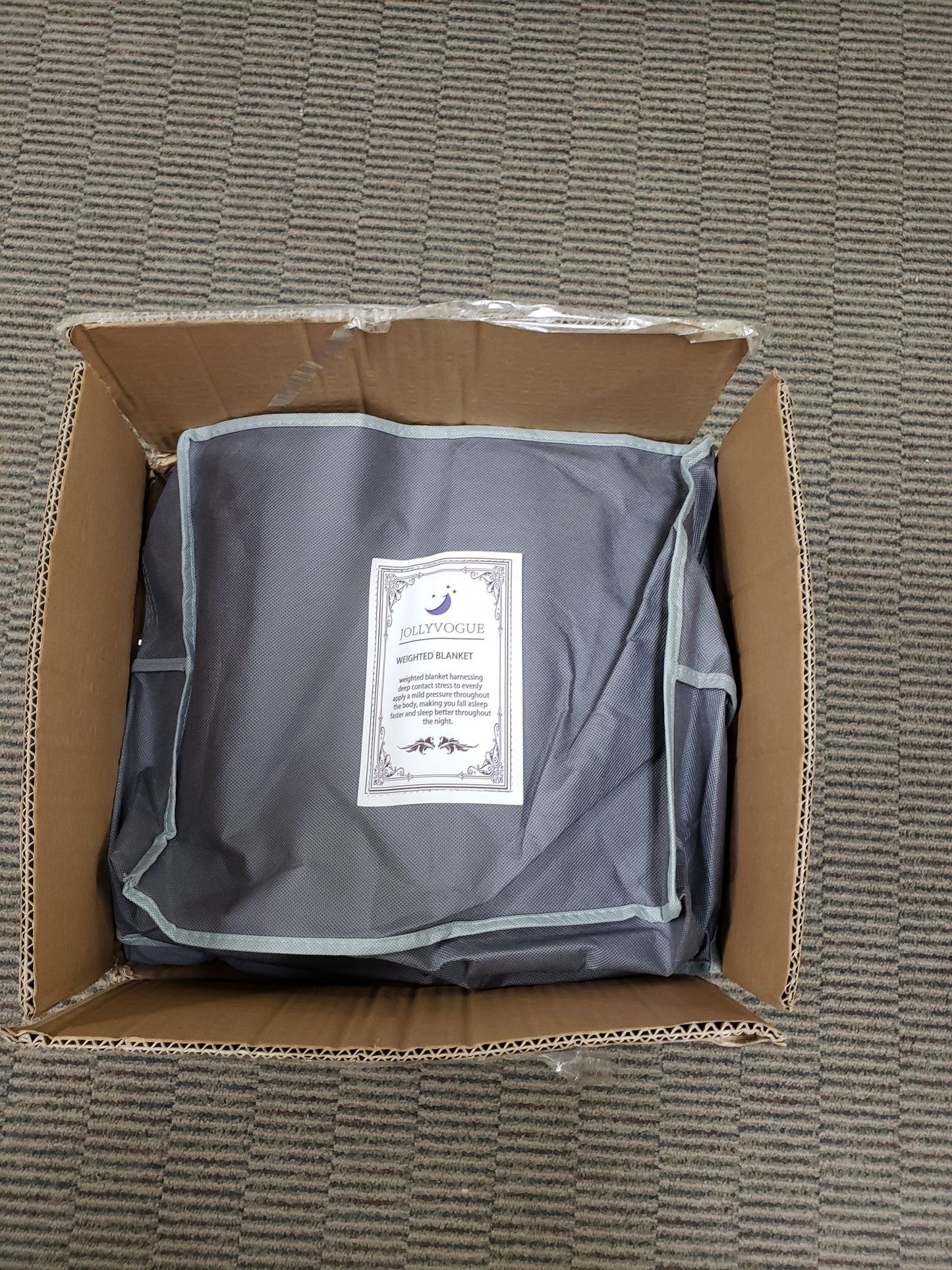 JOLLYVOGUE Weighted Blanket Queen (15lbs, 60''x80''),
