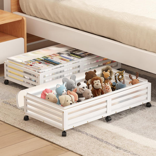 Zixpal Under Bed Storage with Wheels