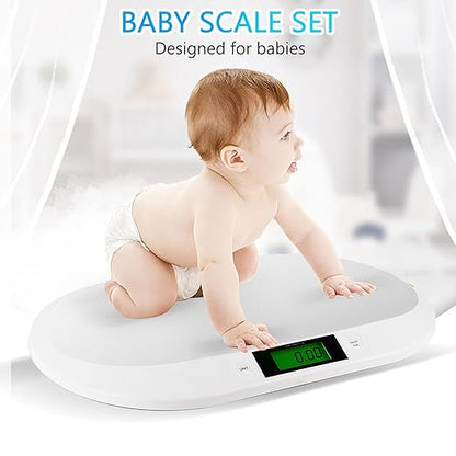 3-in-1 Digital Baby Scale with LCD Display – Weighs Infants, Pets