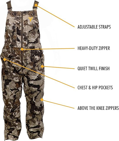 HOT SHOT Youth Insulated Camo Hunting Overalls – Veil XL