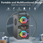 Bluetooth Speaker – Portable Wireless Speaker with Subwoofer, Lights, and Microphone