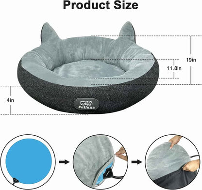 Alpcouts Heated Cat Bed for Indoor Cats