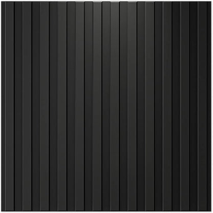 Art3d Slat Wall Panel – 3D Fluted Textured Panel (12-Pack, Black)