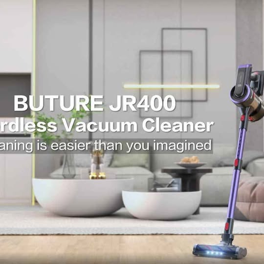 BuTure JR400 Cordless Vacuum Cleaner – 400W, 38Kpa, 55min Runtime