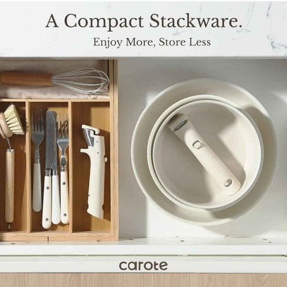 CAROTE 11pcs Pots and Pans Set, Nonstick Cookware Sets Detachable Handle