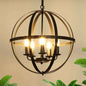 DLLT 5-Light Globe Pendant Light – Gold Industrial Farmhouse Chandelier