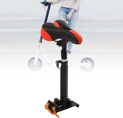Foldable Adjustable Electric Scooter Seat Saddle – Universal Mount, Foam Padded