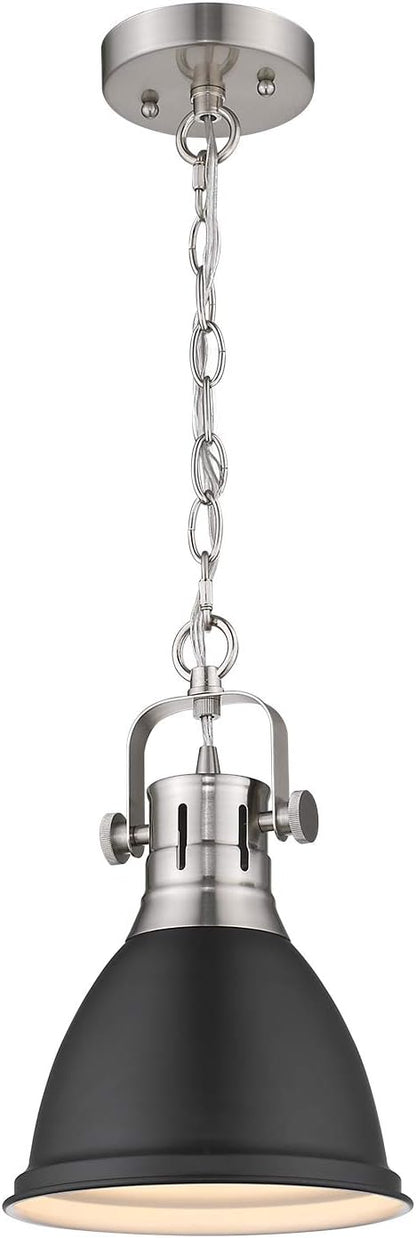Emliviar 1-Light Pendant Light – Black Brushed Nickel