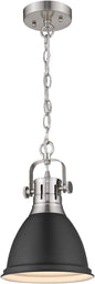 Emliviar 1-Light Pendant Light – Black Brushed Nickel