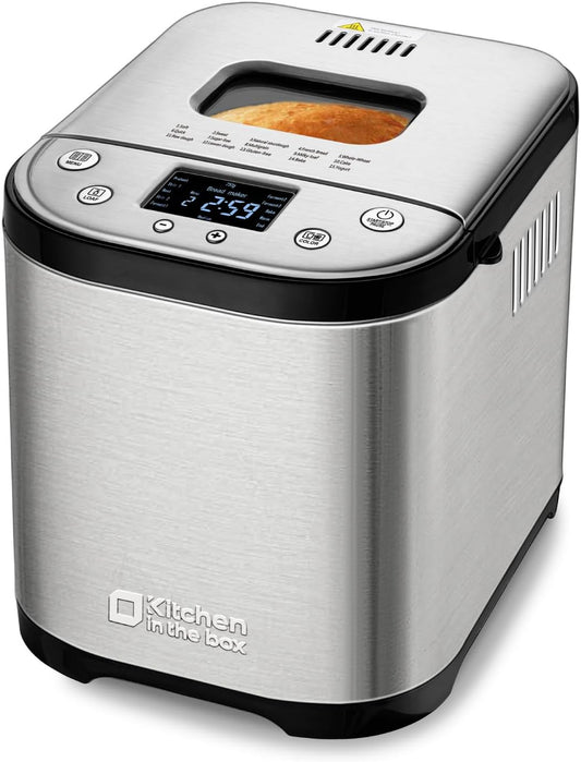 Kitchen in the Box Bread Maker – Gluten-Free Option, Delay Timer &amp; Touch Panel