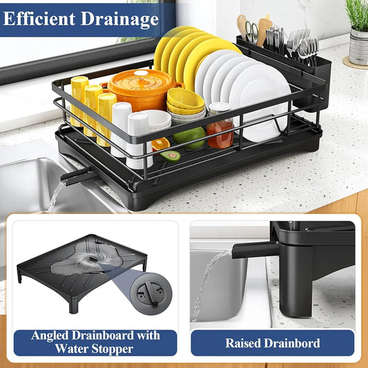 Large Dish Rack with Drainboard
