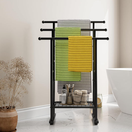 Maliacife Towel Racks for Bathroom, 3 Tier Metal Towel Rack