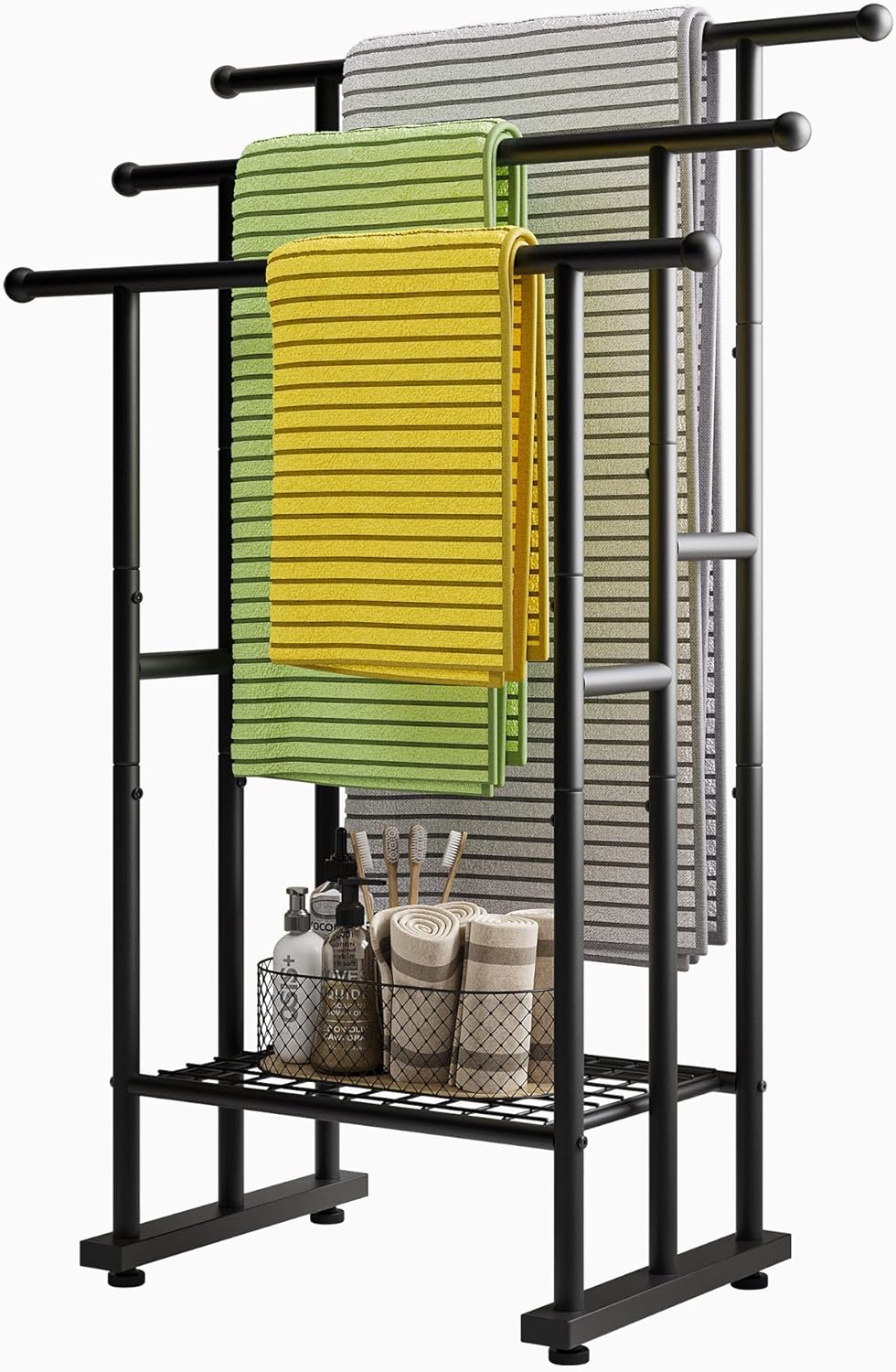 Maliacife Towel Racks for Bathroom, 3 Tier Metal Towel Rack
